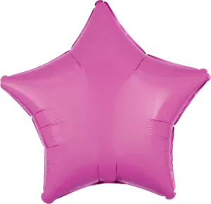 Anagram 18 inch Bright Bubblegum Pink Decorator Star Foil Balloon