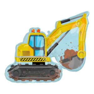 Anagram 28 inch Construction Excavator SuperShape Foil Balloon