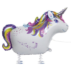 Unique 34 inch Walking Pet Unicorn Foil Balloon