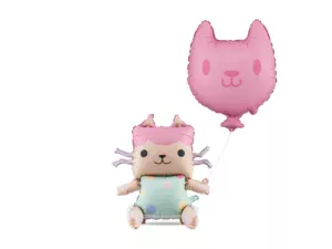 Party Deco Baby Box and Cat Foil Balloons