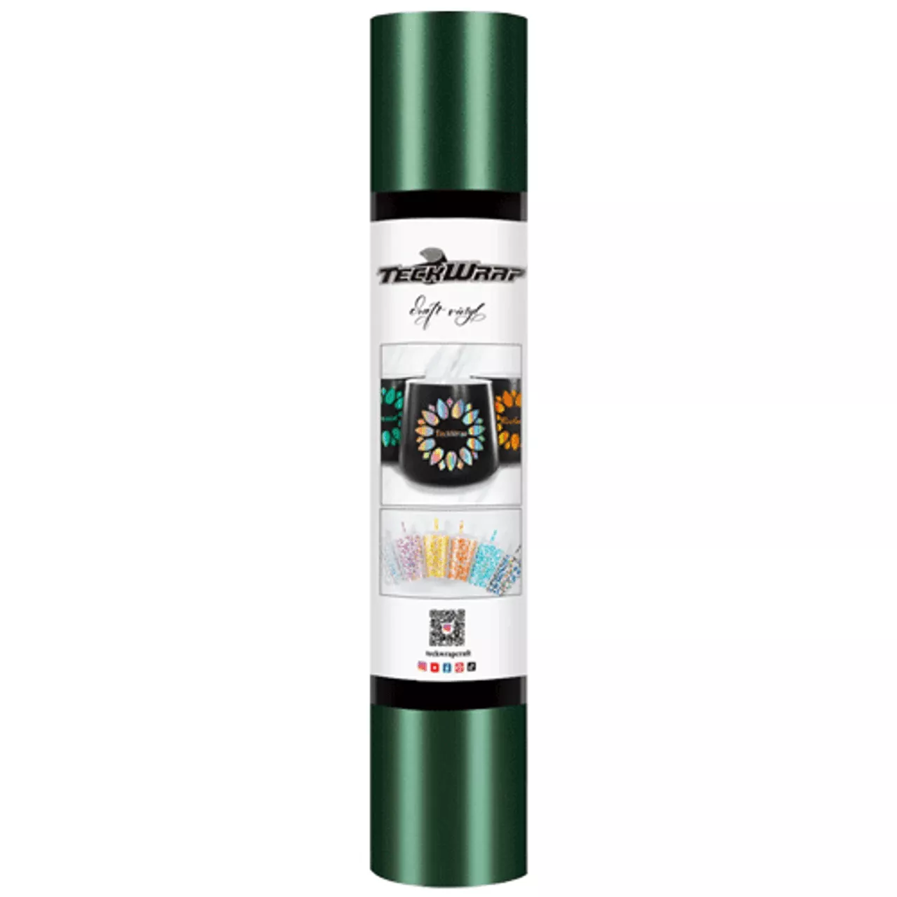 TeckWrap 12" x 60" - Dark Green Metallic Satin Chrome Vinyl
