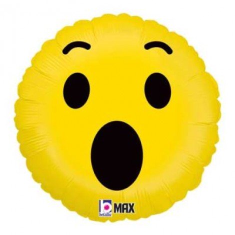 Grabo 18 inch Wow Emoji Foil Balloon