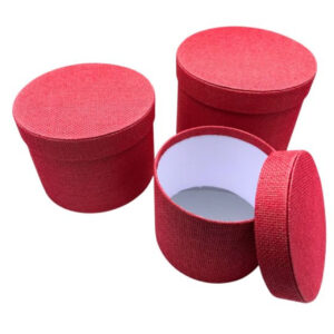 Hot Pink Textured Hat Boxes