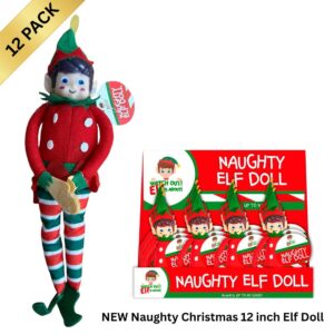 NEW Naughty Christmas 12 inch Elf Doll