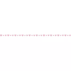 Party Deco Pink Hearts Paper Garland 3M