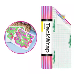 TeckWrap 12" x 60" - Pink Bubble Free Holographic Vinyl