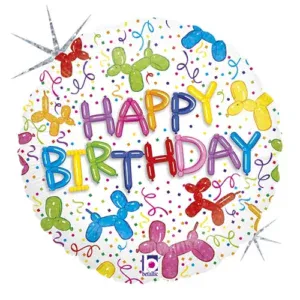 Grabo 18 inch Balloon Dog Birthday Foil Balloon