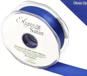 Eleganza Royal Blue 25mm x 20m Satin Ribbon
