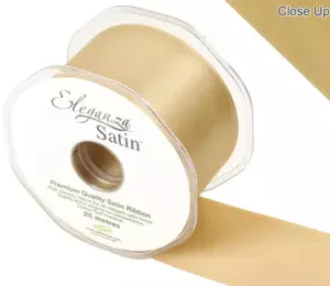 Eleganza Gold 50mm x 20m Satin Ribbon