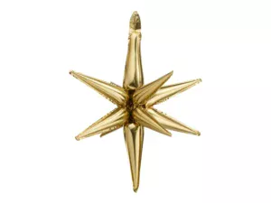 Party Deco 37 Inch Gold Starburst Foil Balloon