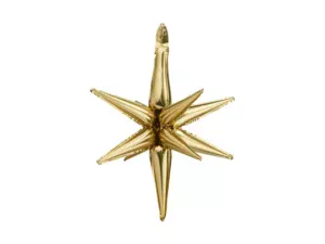 Party Deco 27 Inch Gold Starburst Foil Balloon