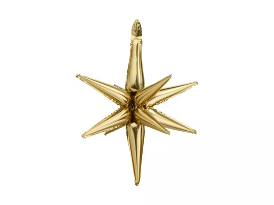 Party Deco 27 Inch Gold Starburst Foil Balloon