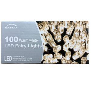 100 LED Warm White Fairy Indoor/Outdoor Lights 9.9 meters