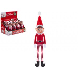 12 inch Red Long Leg Boy Elf with Soft Body and Vinyl Face – 446059
