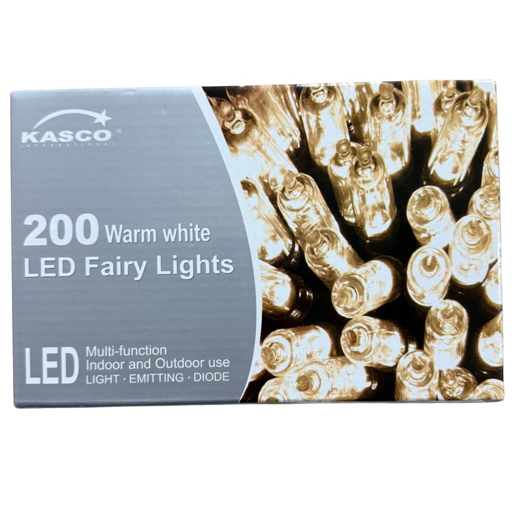 200 LED Warm White Fairy Indoor/Outdoor Lights 15.9 meters