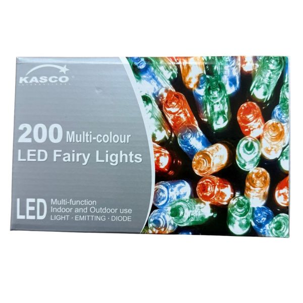 200 LED Multi Colour Fairy Indoor/Outdoor Lights 15.9 meters