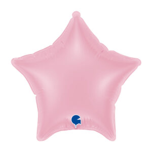 Grabo 4 inch Pastel Pink Star Mini Foil Balloon (Air-Filled)
