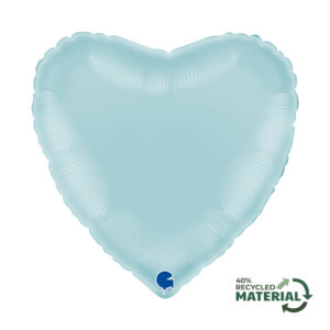 Grabo 18 inch Pastel Blue Heart Foil Balloon