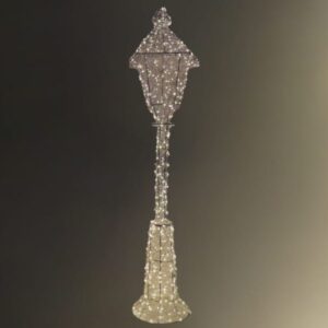 LED Metal Light Up 120cm Lamp Post Warm White