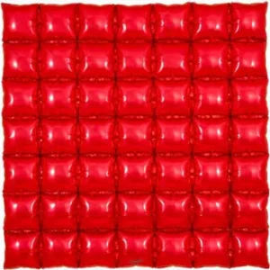 Oaktree 36inch Red 7x7 Waffle Foil Balloon