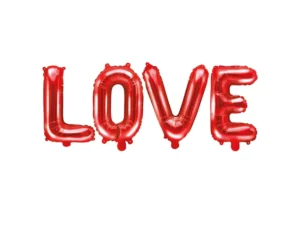 Party Deco Red Love Letters Foil Balloons