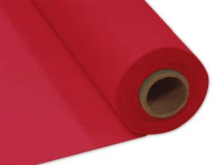 Red Plastic Table Roll