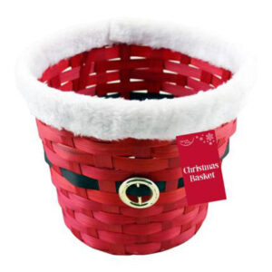 Red Round Christmas Hamper Basket (1)