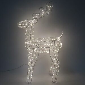 LED Metal Light Up 68cm Reindeer Warm White