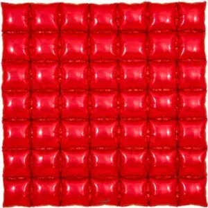 Oaktree 36inch Red 7x7 Waffle Foil Balloon