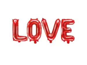 Party Deco Red Love Letters Foil Balloons