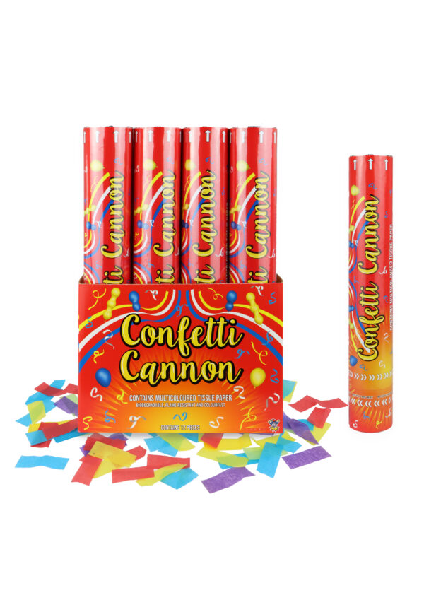 Party Time Multicolour Paper Confetti Cannon (30cm)