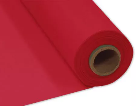 Red Plastic Table Roll
