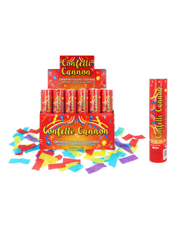 Party Time Multicolour Paper Confetti Cannon (20cm)