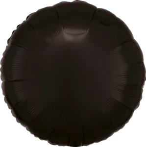Anagram 18 inch Metallic Black Circle Foil Balloon