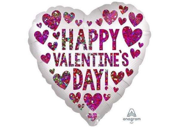 Happy Valentine's Day Sequins Foil Balloon Anagram