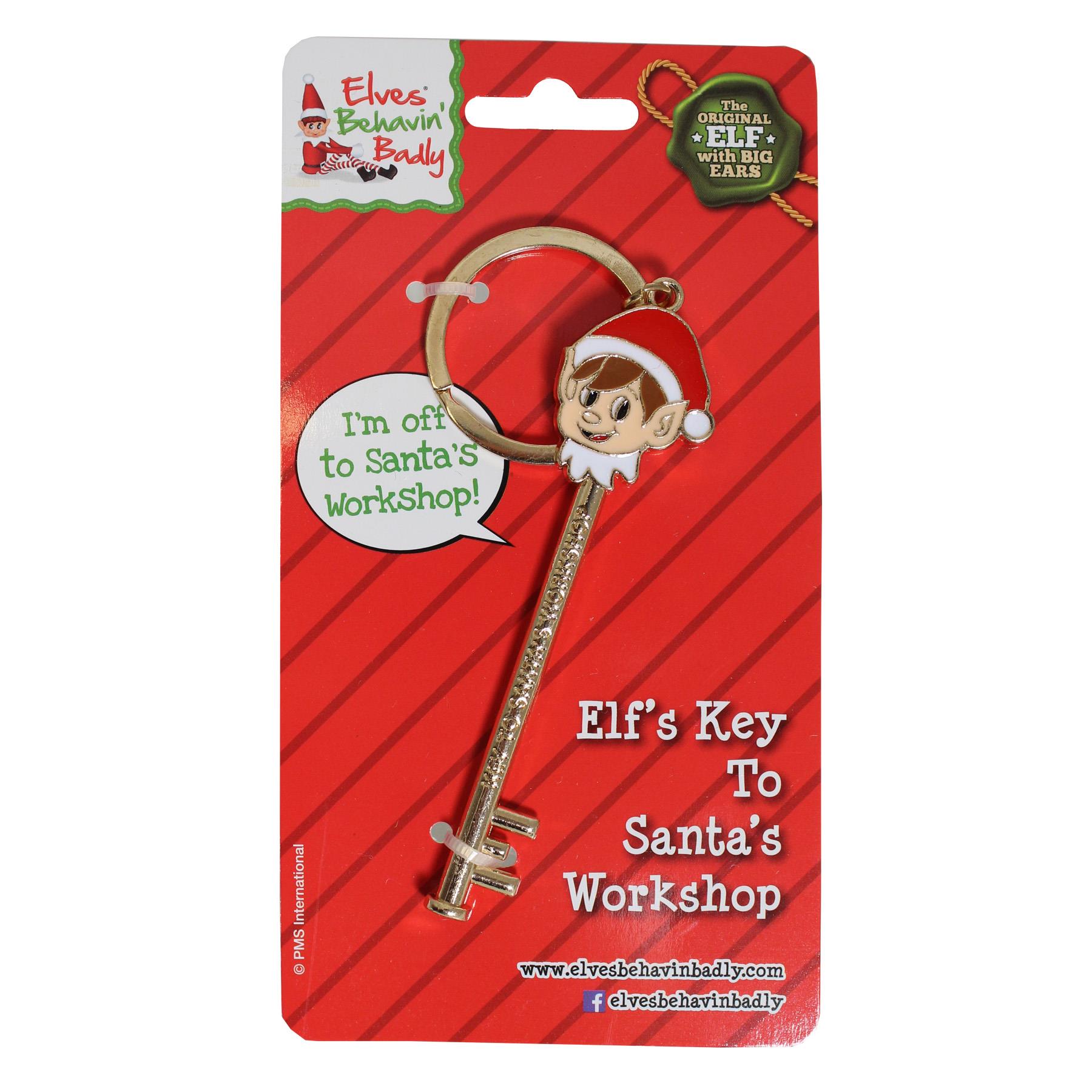 Elf's Key To Santa's Workshop Metal Keyring