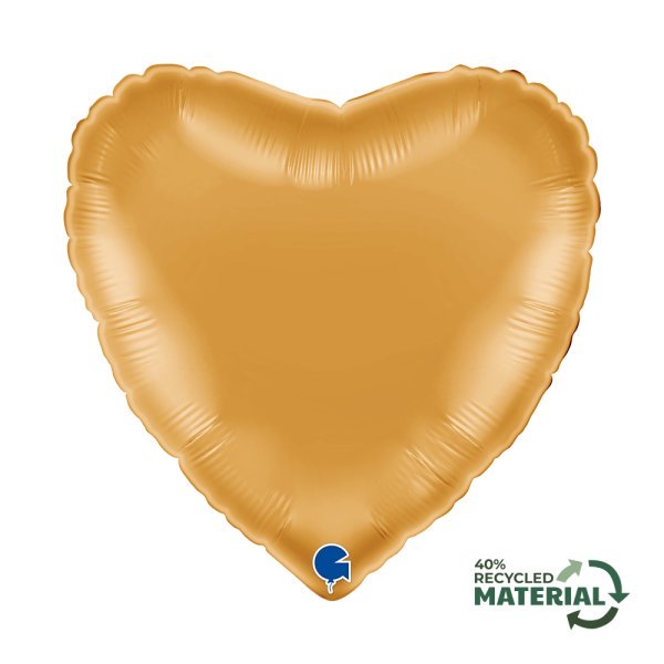 Grabo 18 inch Gold Heart Foil Balloon