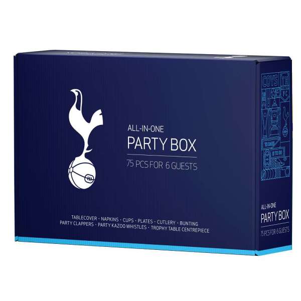 Tottenham Hotspur FC Party Box for 6 Official Party Supplies