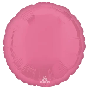 Anagram 18 inch Vibrant Pink Round Foil Balloon