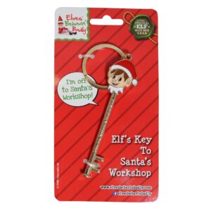 Elf's Key To Santa's Workshop Metal Keyring