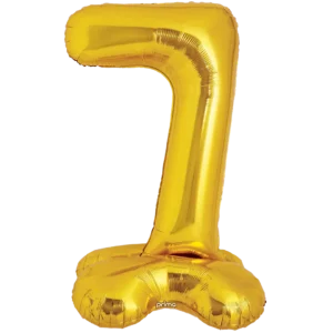 Prima 40 inch Gold Standing Number 7 Foil Balloon