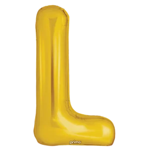 Prima 16 inch Letter K Gold Foil Balloon (2 Pack)