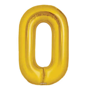 Prima 16 inch Letter O Gold Foil Balloon (2 Pack)