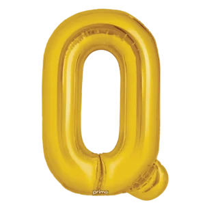 Prima 16 inch Letter Q Gold Foil Balloon (2 Pack)