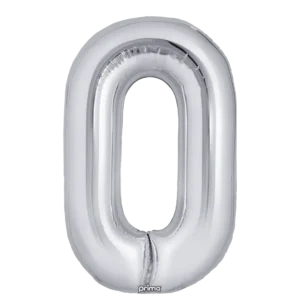 Prima 16 inch Letter O Silver Foil Balloon (2 Pack)