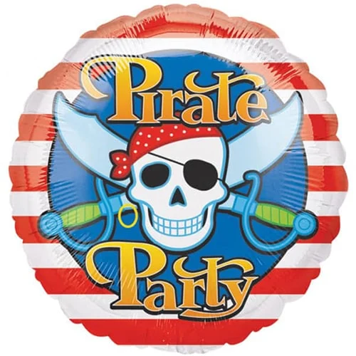 Anagram 18 inch Pirate Party Round Foil Balloon