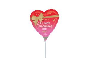 Anagram 9 inch Valentine's Better with Bows Mini Foil Balloon