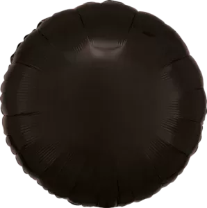 Anagram 18 inch Metallic Black Circle Foil Balloon