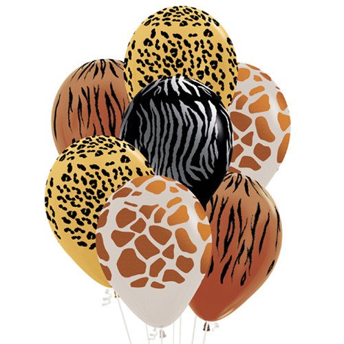 Sempertex Fashion & Metallic Animal Print Assorted Latex Balloons