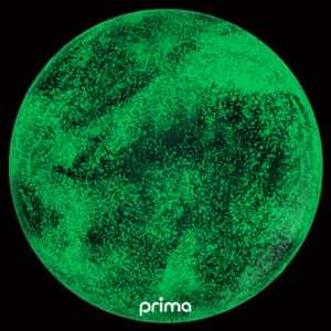 20 inch Green Glow In The Dark Glitter Clear Sphere Balloon